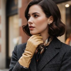 Vintage Boyce Lazarus vintage leather gloves.